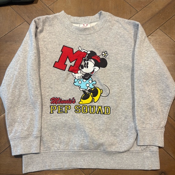 Disney Other - Disney Minnie Mouse Gray Sweatshirt for Kids Size M (7/8)